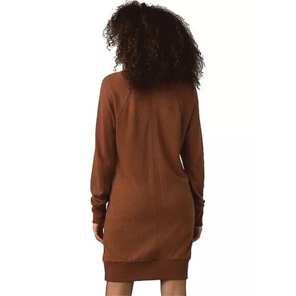 NWT prAna Cozy Up Terry Dress Roux Heather S - Picture 3 of 5